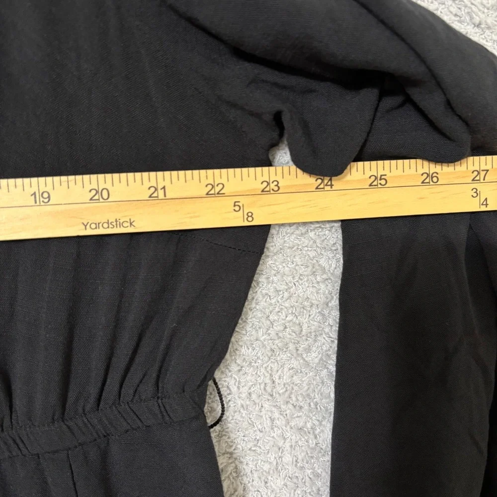 Little Black Dress Work Casual Flowy Mini Dress Long Sleeve Plus Size 1X Pockets - Picture 9 of 12